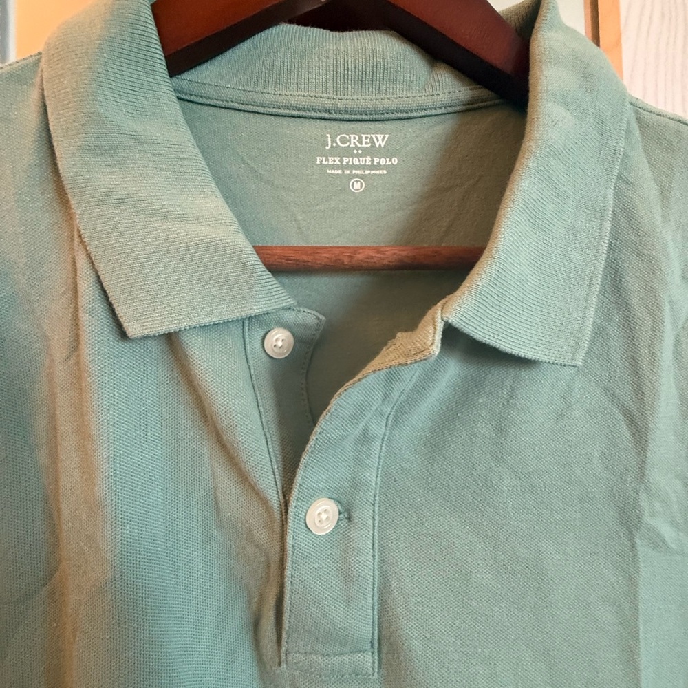 J Crew Men's Sage Green Polo Shirt - Picture 4 of 6
